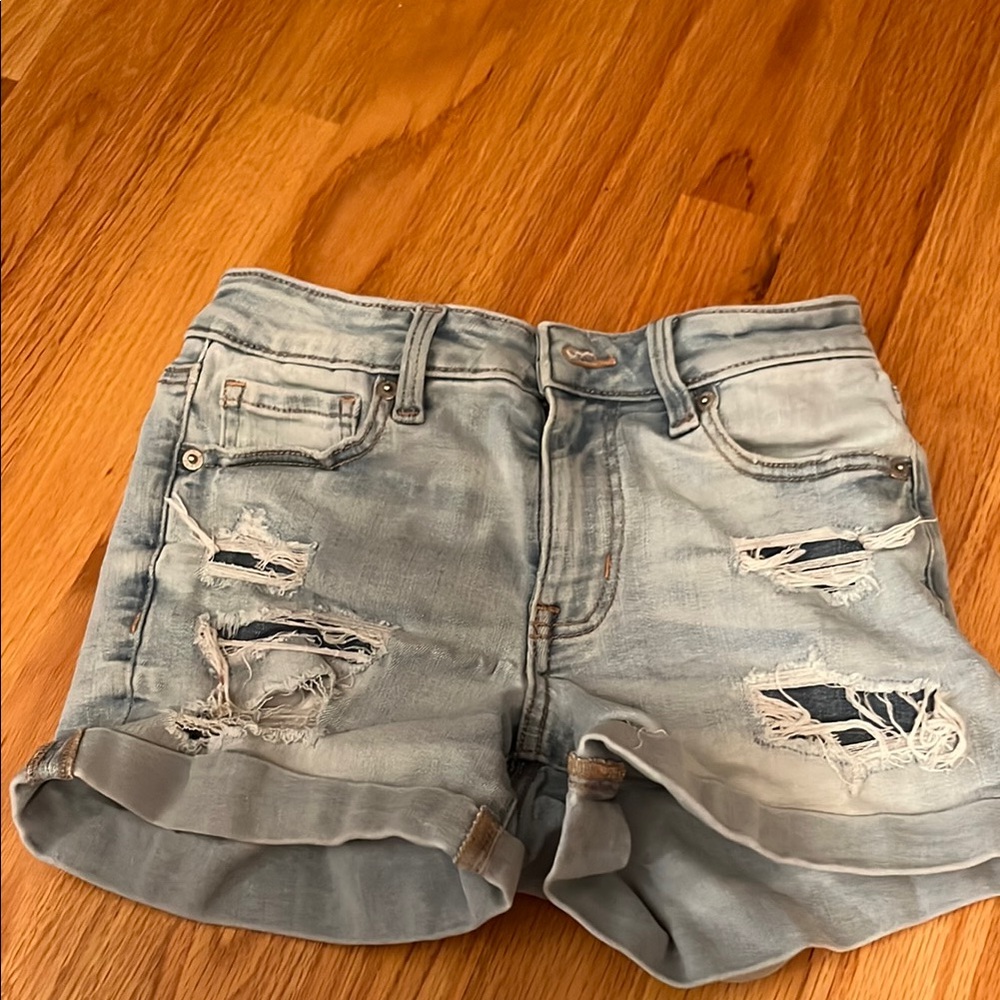 Aeropostale High Rise Jean Shorts 00